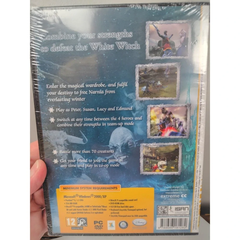 Chronicles of Narnia PC DVD Game Lion Witch Wardrobe NEW‎ Sealed Disney